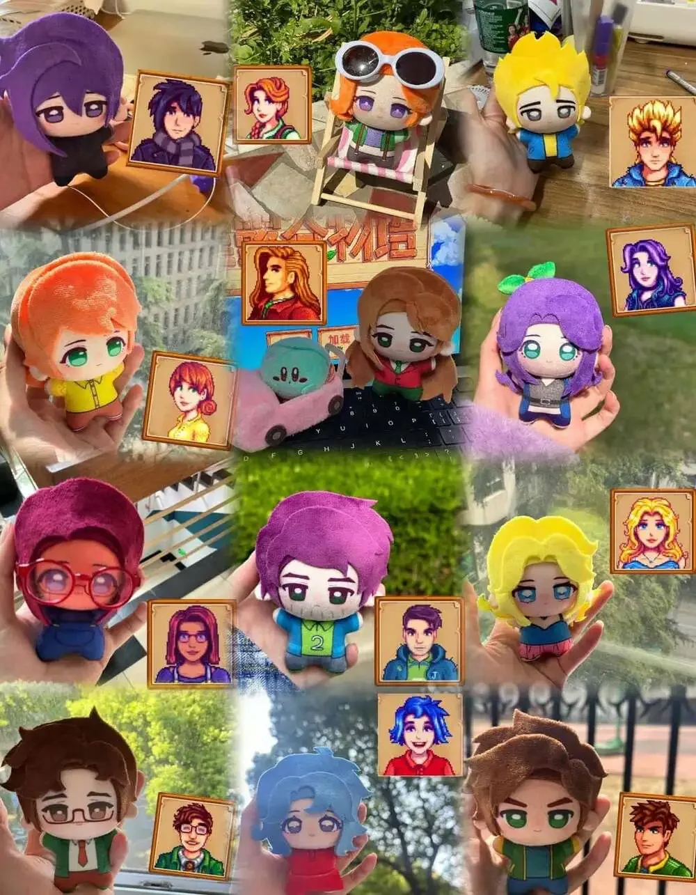 Stardew Valley 10Cm Plush,Stardew Valley Sebastian,Sam,Shane,Alex,Elliott,Abigai